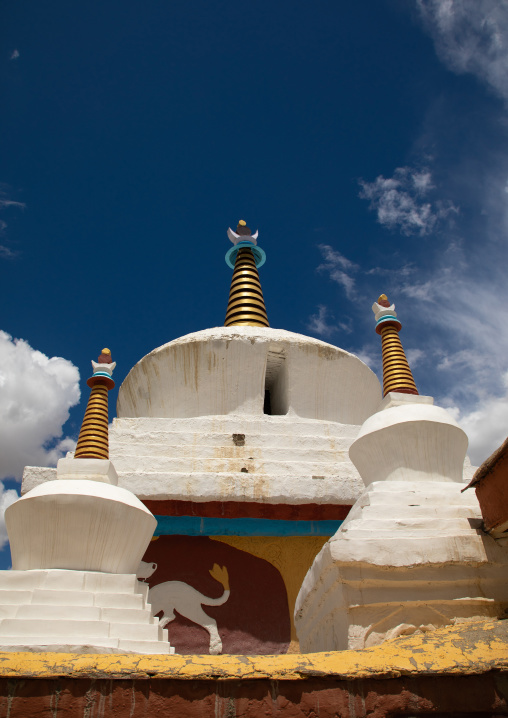 Stupas in Lamayuru Monastery, Ladakh, Khalatse, India