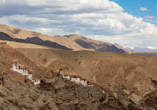 Monastery in the hills, Ladakh, Leh, India