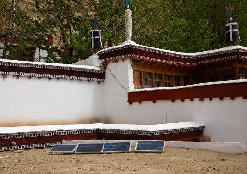 Solar panels in Hemis monastery, Ladakh, Hemis, India