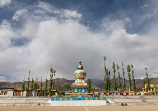 Stupa in Tibetan SOS children village, Ladakh, Leh, India
