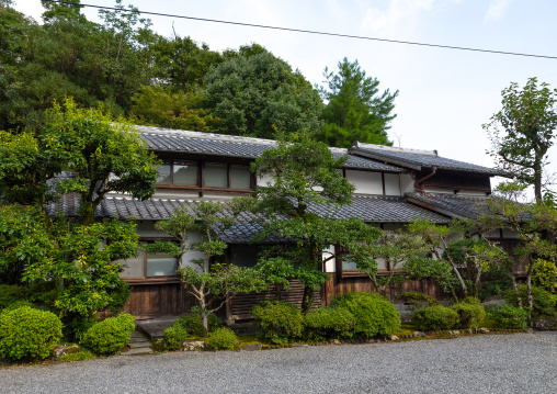 Old japanese house and garden in Genemongama factory, Kyushu region, Arita, Japan