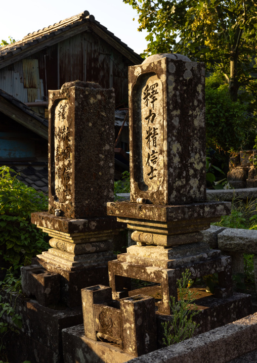 Tombs in cemetery, Kyushu region, Arita, Japan
