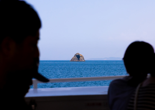 Rock in the sea, Ainoshima Island, Shingu, Japan