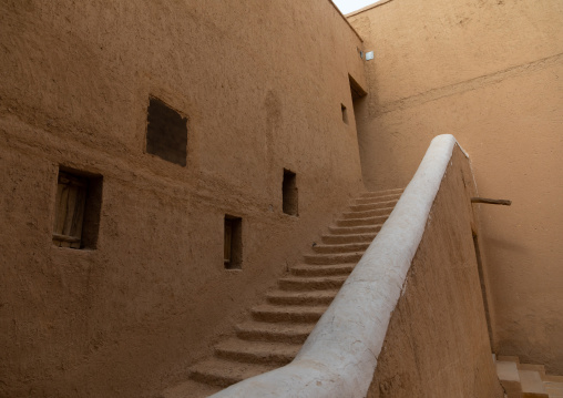 Musmak fort stairs, Riyadh Province, Riyadh, Saudi Arabia