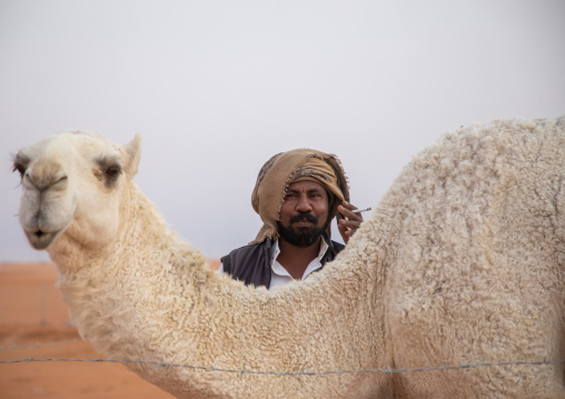 Sudanese man in King Abdul Aziz Camel Festival, Riyadh Province, Rimah, Saudi Arabia