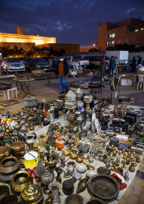Flea market at night, Riyadh Province, Riyadh, Saudi Arabia