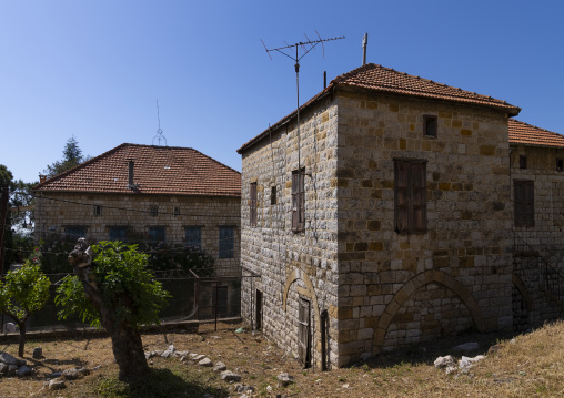 Old traditional lebanese house in a village, Mount Lebanon Governorate, Beit Chabab, Lebanon