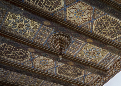 Beiteddine Palace wooden ceiling, Mount Lebanon Governorate, Beit ed-Dine, Lebanon