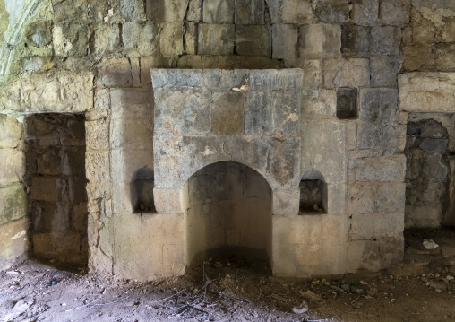 Old chime in Ali Pacha Joumblatt abandonned palace, Mount Lebanon Governorate, Baadarane, Lebanon