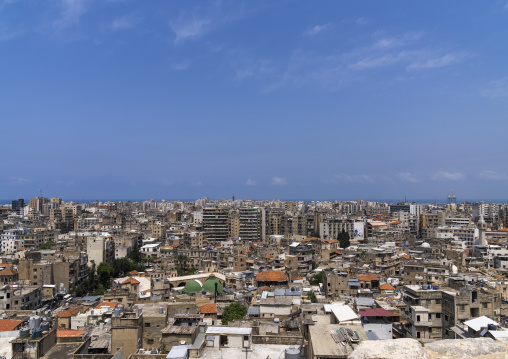 Cityscape seen from the citadel of Raymond de Saint Gilles, North Governorate, Tripoli, Lebanon