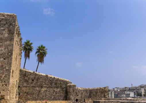 Citadel of Raymond de Saint Gilles in the town, North Governorate, Tripoli, Lebanon
