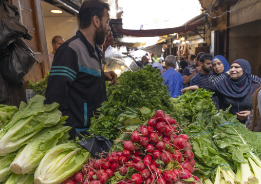 Vegetables market in the old souk, North Governorate, Tripoli, Lebanon