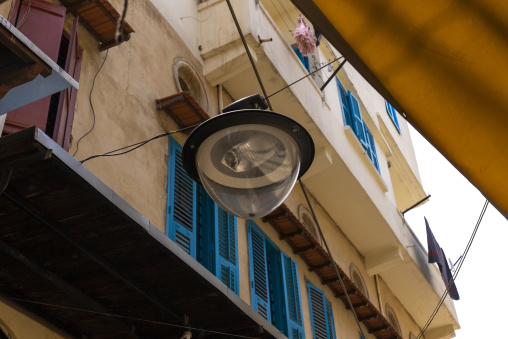 Public light in the street, North Governorate, Tripoli, Lebanon