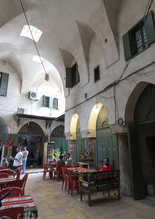 Coffee shop in the old souk, North Governorate, Tripoli, Lebanon
