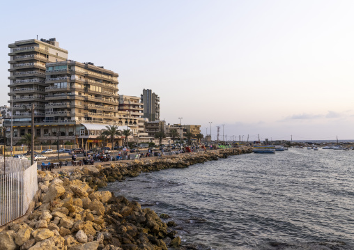 Buildings on the seafront, North Governorate, Tripoli, Lebanon