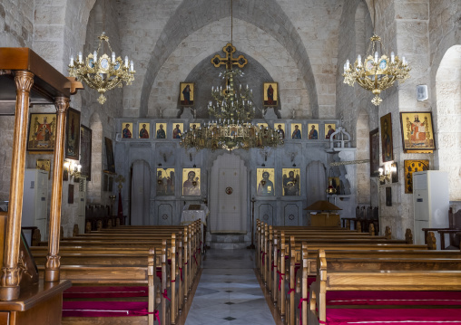 Church inside Our Lady of Nourieh orthodox Monastery, North Governorate, Hamat, Lebanon