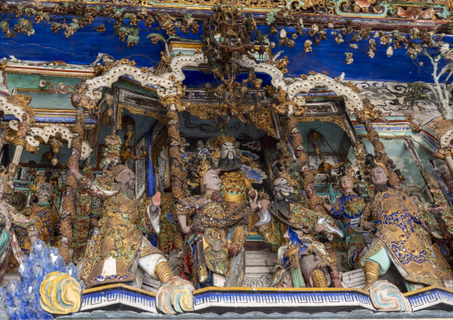 Buddhist temple in Pinang Peranakan mansion, Penang island, George Town, Malaysia