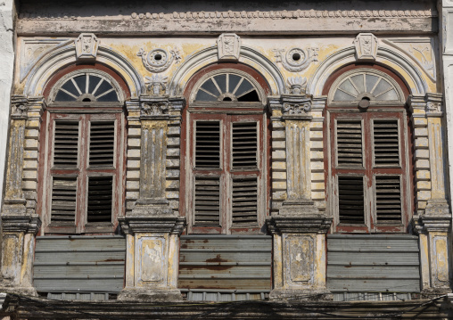 Heritage house in the Unesco World Heritage old town, Penang island, George Town, Malaysia