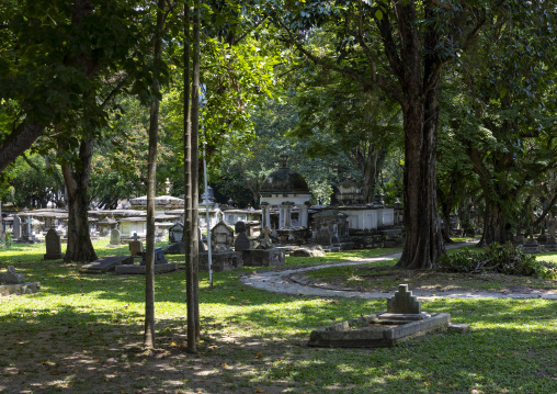 The old protestant cemetery aka Northam Road Cemetery, Penang island, George Town, Malaysia