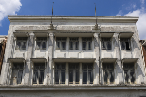 Heritage building in the British colonial-era architecture, Perak, Ipoh, Malaysia