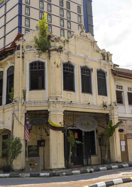 FMS heritage house in the British colonial-era architecture, Perak, Ipoh, Malaysia