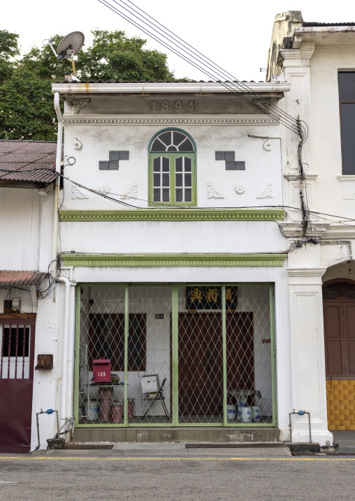 Heritage shophouse, Melaka State, Malacca, Malaysia