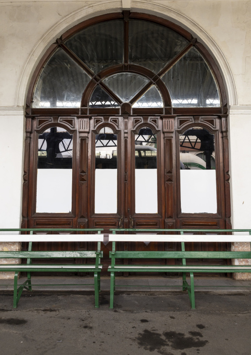 Railway Station bench, Maputo Province, Maputo, Mozambique