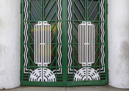 The old Clube Ferroviaro iron door, Maputo Province, Maputo, Mozambique