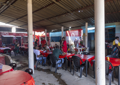 Restaurant in the market, Gaza Province, Xai Xai, Mozambique