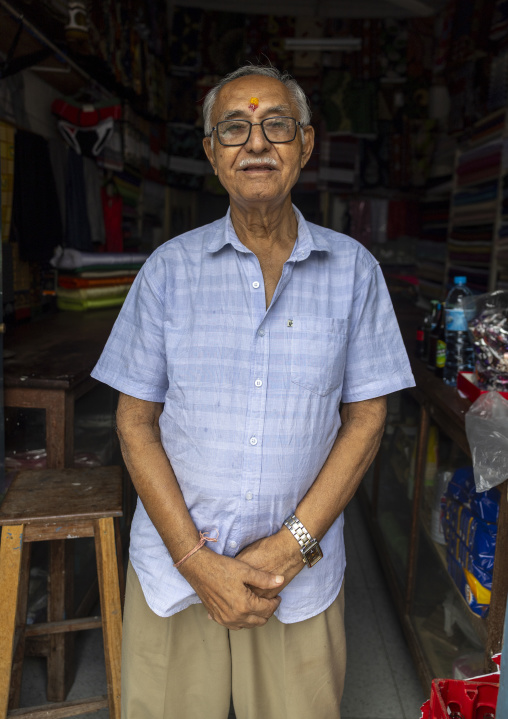 Hindu man from Gujurat from indian diaspora, Inhambane Province, Inhambane, Mozambique