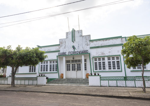The old Clube Ferroviaro, Inhambane Province, Inhambane, Mozambique