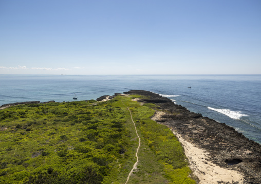 Hifg angle view of the island, Island of Mozambique, Goa island, Mozambique
