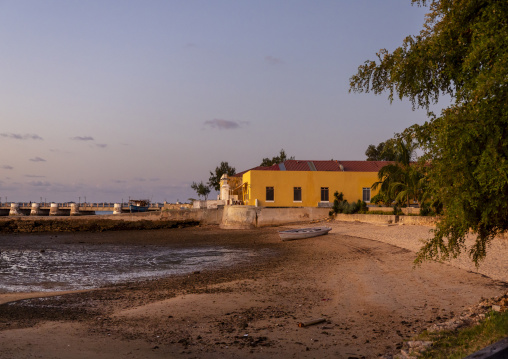 Osmanli villa at sunset, Nampula Province, Island of Mozambique, Mozambique