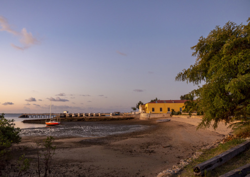 Osmanli villa at sunset, Nampula Province, Island of Mozambique, Mozambique