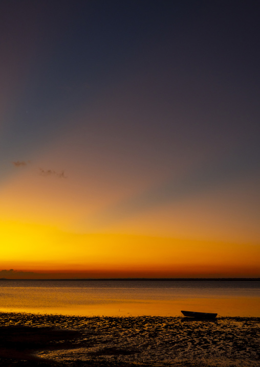 Sunset on the beach, Nampula Province, Island of Mozambique, Mozambique