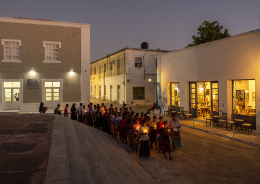 Procession in the old town, Nampula Province, Island of Mozambique, Mozambique