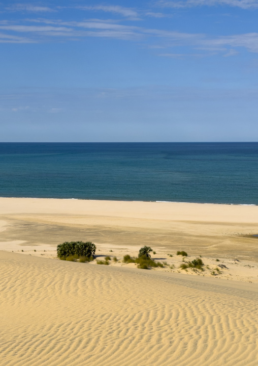 Sand dune in Bazaruto national park, Bazaruto archipelago, Bazaruto island, Mozambique