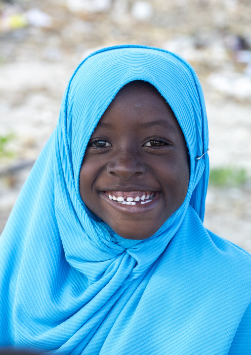 Portrait of a muslim girl, Nampula Province, Island of Mozambique, Mozambique