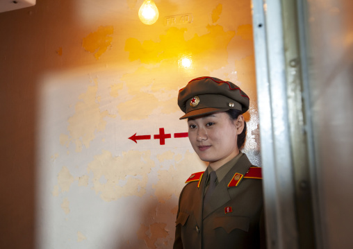 North Korean guide on Uss Pueblo american spy boat, DGC, Pyongyang, North Korea