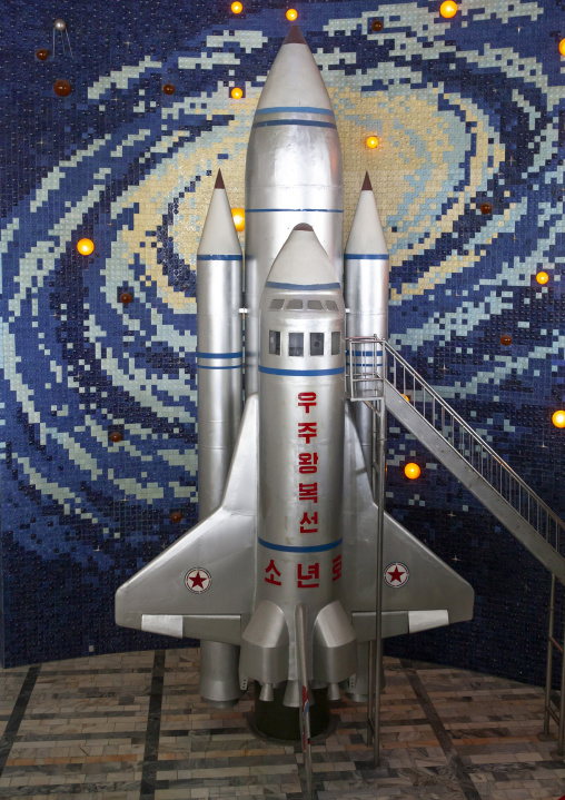 North Korean space shuttle in the Mangyongdae children's palace, DGC, Pyongyang, North Korea