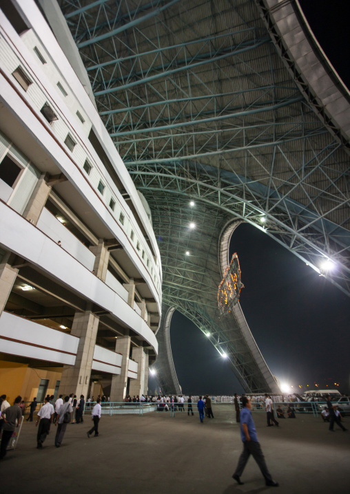 May day stadium at night, DGC, Pyongyang, North Korea