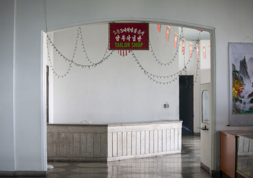 Empty tailor shop, DGC, Pyongyang, North Korea