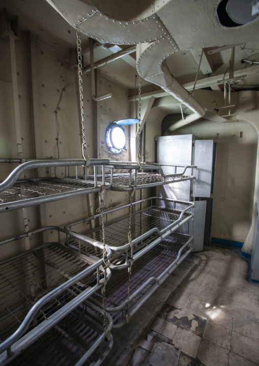 Uss Pueblo american spy boat on Taedong river, DGC, Pyongyang, North Korea