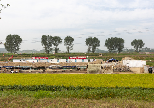 Construction in the countryside, DGC, Pyongyang, North Korea