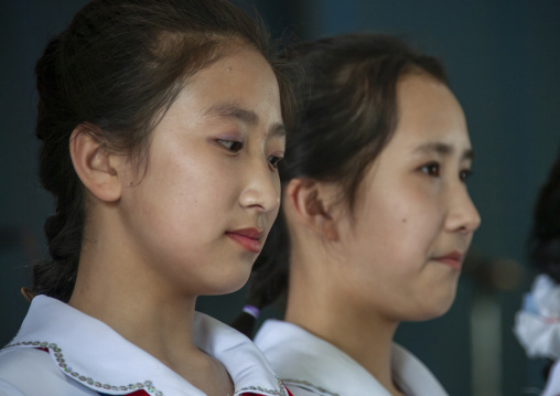 Portrait of north Korean young women, DGC, Pyongyang, North Korea