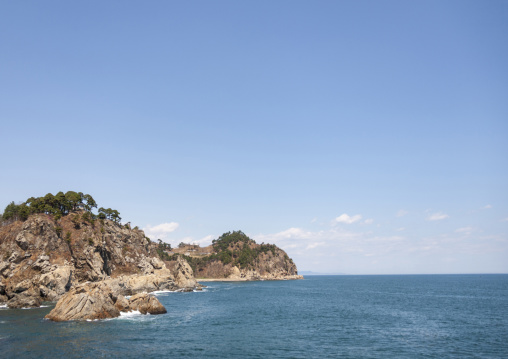 Rocky coastline on the east sea, North Hamgyong, Chilbo Sea, North Korea