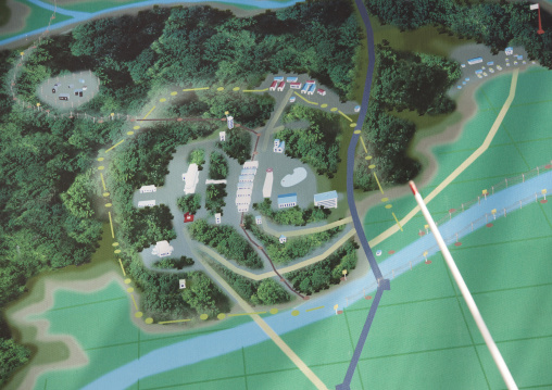 DMZ mock-up model, North Hwanghae, Panmunjom, North Korea