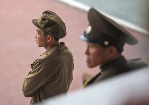 North korean men in Kim il Sung stadium, DGC, Pyongyang, North Korea