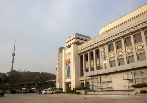 Entrance of the Kim il Sung stadium, DGC, Pyongyang, North Korea
