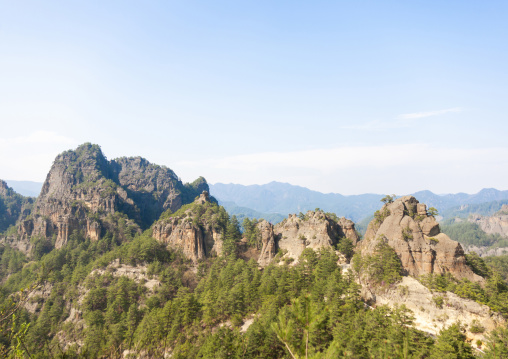 Rock formations landscape, North Hamgyong, Chilbosan, North Korea